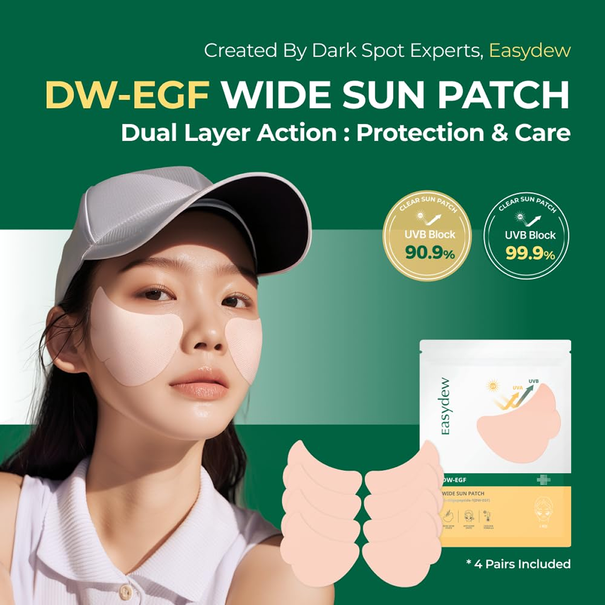 Outdoor UV Block Wide Sun Patch (4ea)